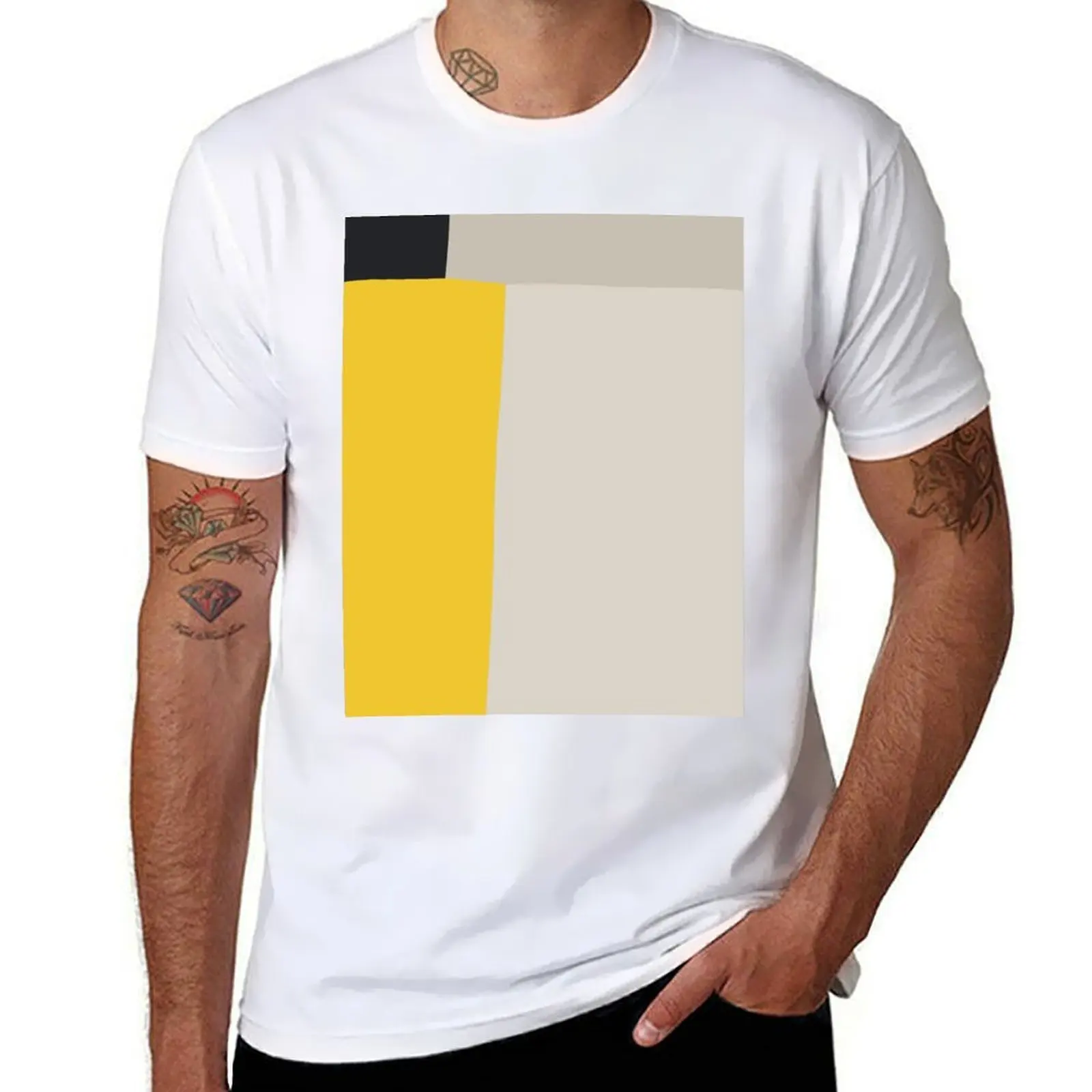 

Mid Century Modern Vintage Inspired Colorfield Geometric Abstract Poster T-Shirt t shirt man designer T-Shirt