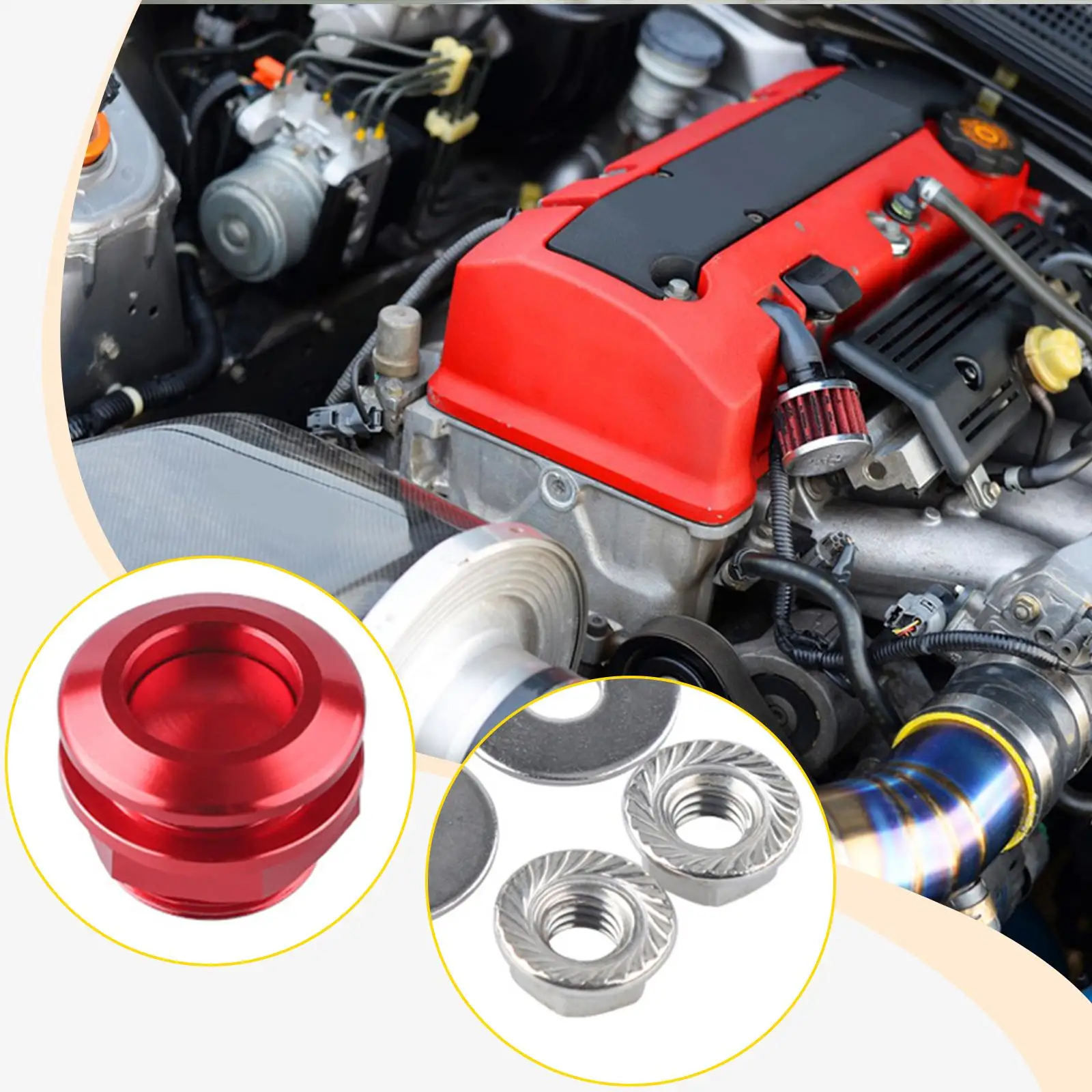 Low Profile Quick Release Vehicle Hood Pin Button Latch Aluminum Alloy Modification Kit for Car Engine Bonnet