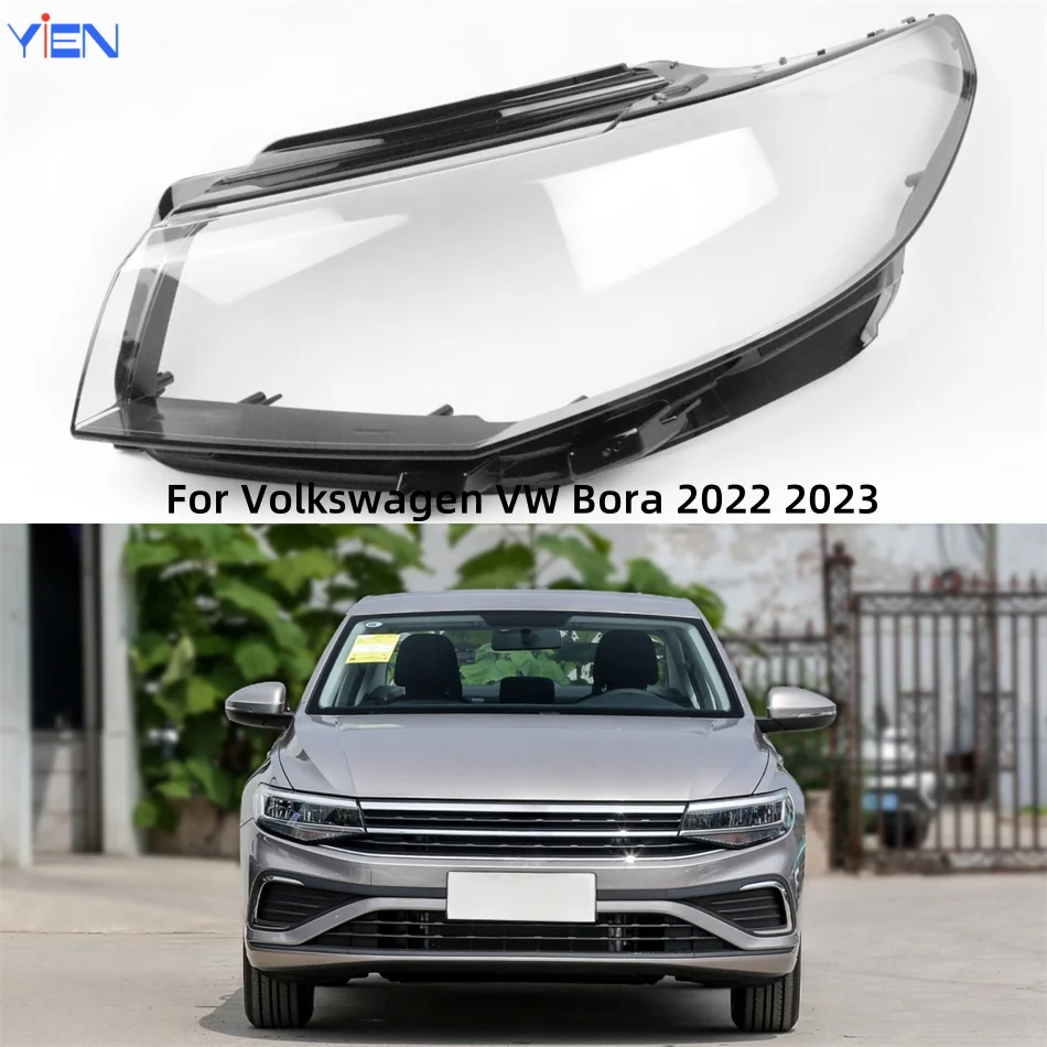 

For Volkswagen VW Bora 2022 2023 Car Acccessories Lampcover Caps Headlamp Cover Lens Car Front Headlight Lens Cover Lights Shell