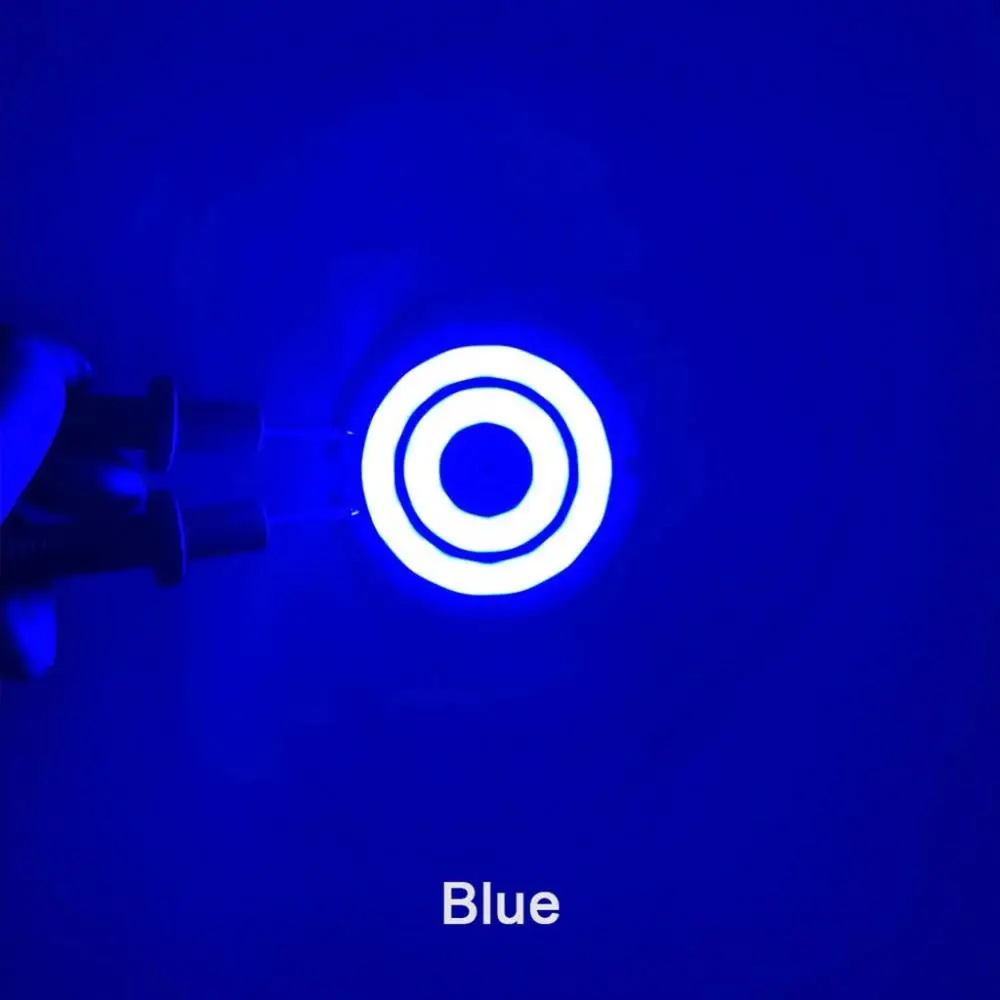 2W DC 3V 4V DIY Lamp Double Ring COB Warm/Cold/Red/Blue Light Round COB Chip Lighting Components COB Lighting Light Plate