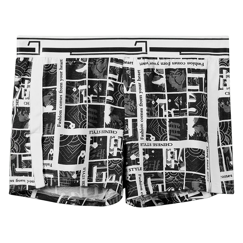 1pc männer unterwäsche männer baumwolle lose platz atmungsaktive trend pfeil hosen große größe komfortable sommer jungen boxershorts