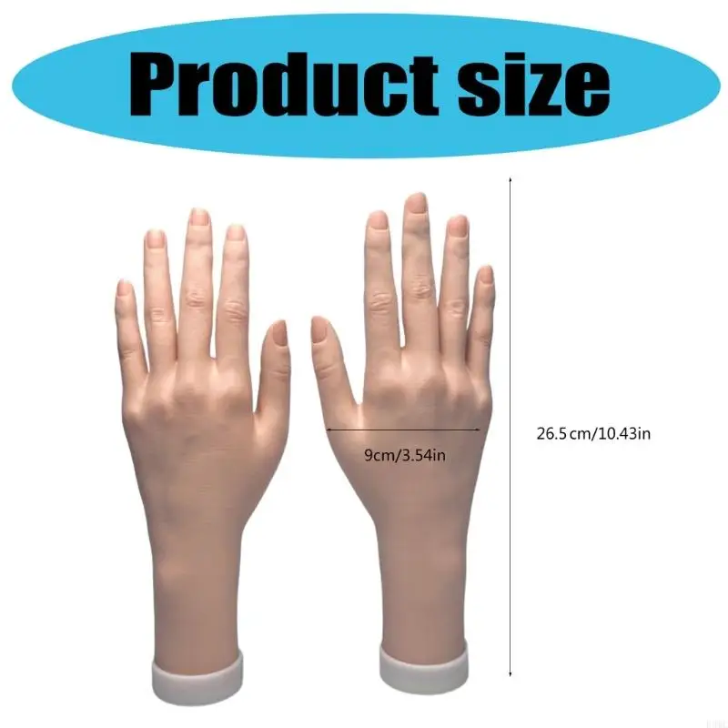 R3MC Bendable Hand Hand Hand Mannequin DIY Training Hand Model สำหรับการฝึกฝนเล็บ DIY และการถ่ายภาพวงแหวน