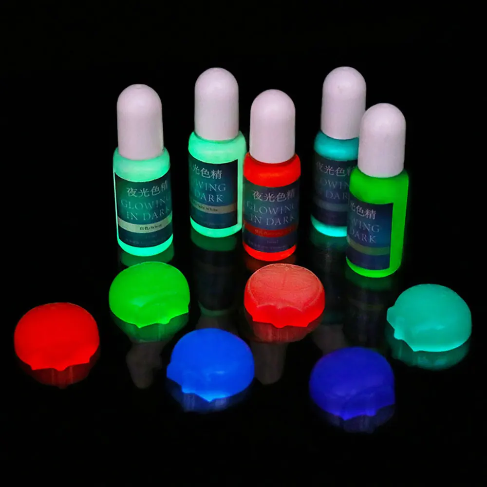 Silicone world 10ML 20 Colors Fluorescent Pigment Luminous Paint Resin Dye UV Resin Coloring Epoxy Resin Pigment for DIY Crafts - Image 2