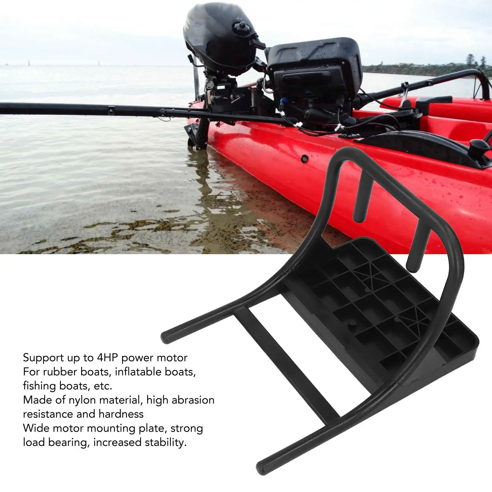 Outboard Motor Mount Kit Wear Resistance Boat Motor Bracket for inflatable Boats Fishing Kayak