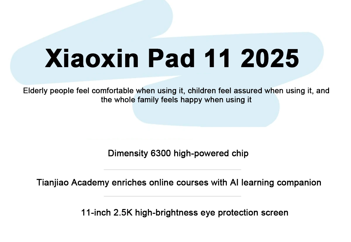Original Lenovo Xiaoxin Pad 11 2025 Tablet 11" 2.5K Screen MediaTek Dimensity 6300 CN Version7040mAh WIFI Android Tab PC Pad