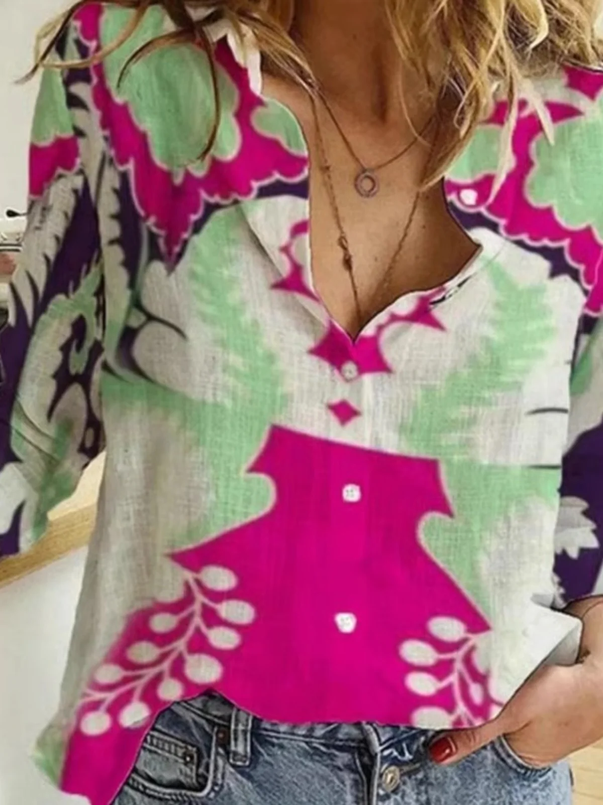 

Женская повседневная рабочая одежда Long Sve Digital Print irt 3D Faion Design, удобная посадка для молодых женщин