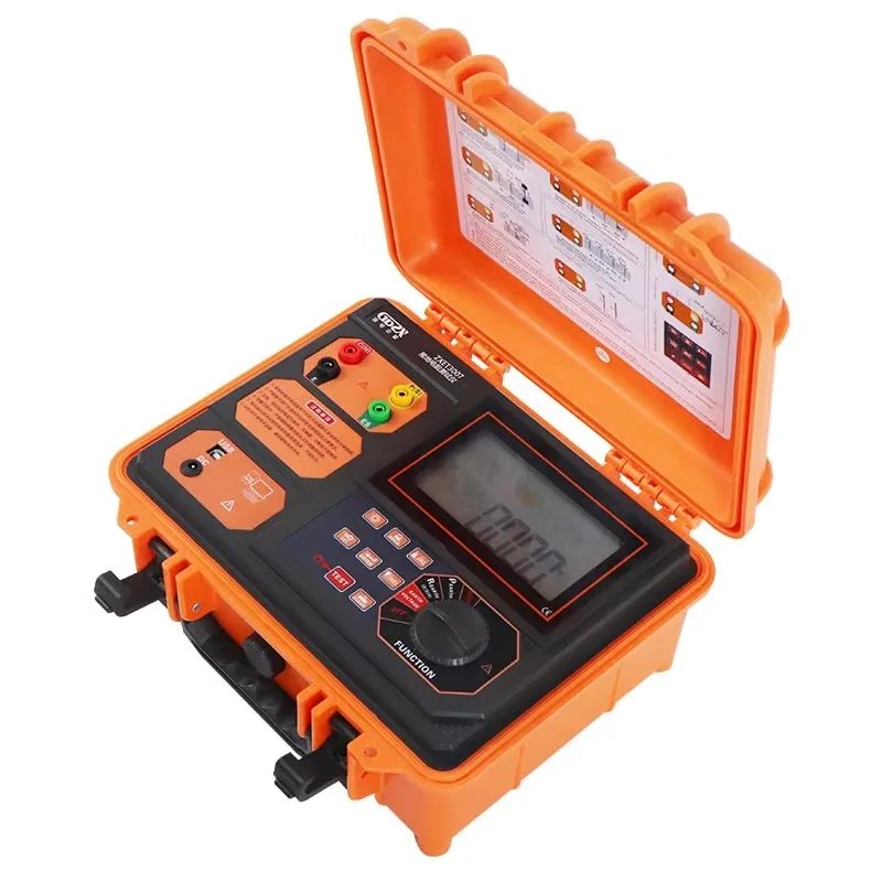 Earth Resistance Tester Ground Resistance Meter With LCD Display