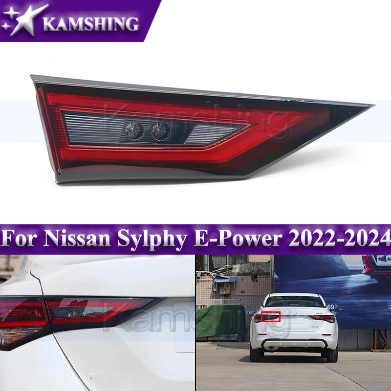 

Kamshing Rear Bumper Taillight For Nissan Sylphy E-Power 2022-2024 Inner Taillamp Signal Lamp Brake Light Driving Light