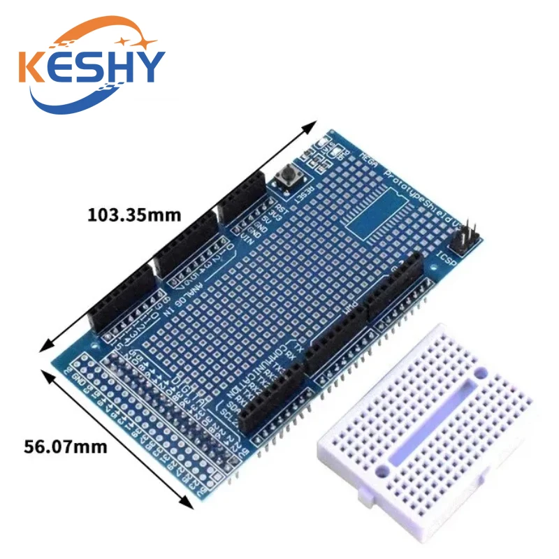 Mega ProtoShield V3.0 Prototype Extension Board, Versatile Board (Including Bread Board)