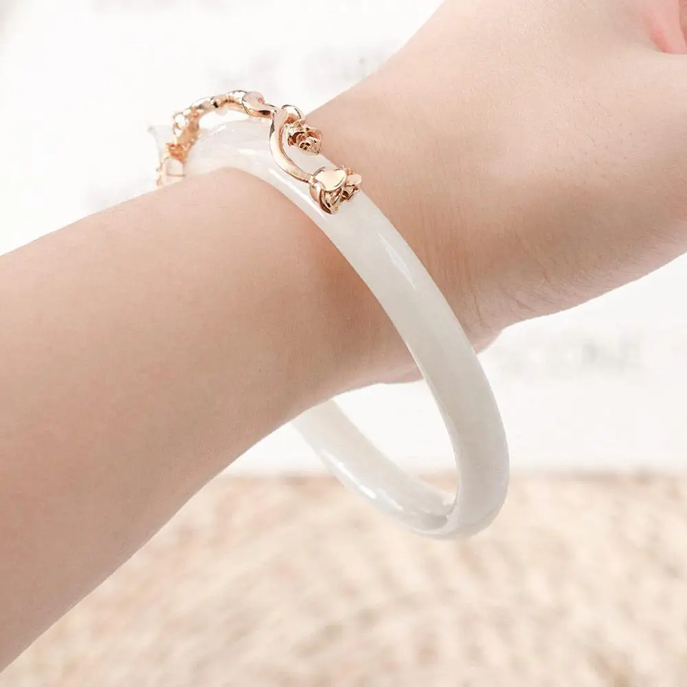 Luxury Moon Imitation Jade Ancient Retro Love Between Fairy And Devil Women Bangle Fashion Jewelry Korean Style Bracelet