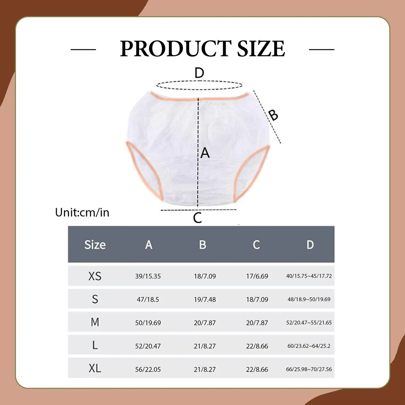 Incontinence Cover Soft Diaper Pants PVC Material Silent Design Big Size Protector for Urinary Leaks Travel and Summer