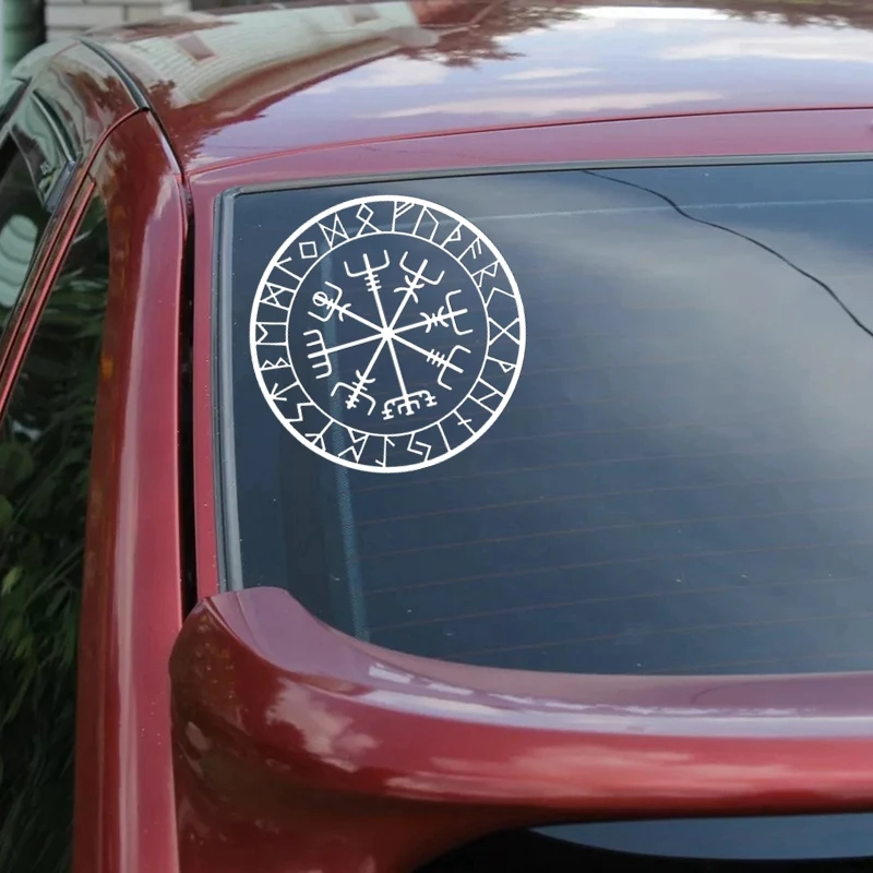 Various Sizes/Colors Die-Cut Vinyl Decal Vegvisir Compass Car Sticker Waterproof Auto Decors on Bumper Window Laptop 20807#