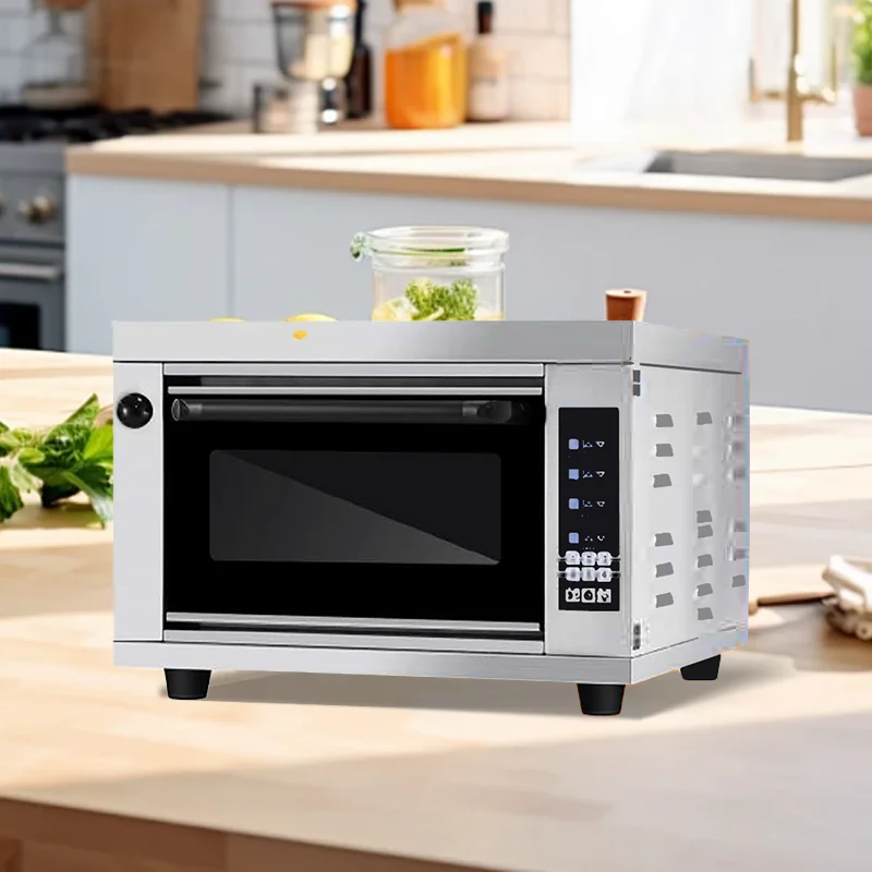 ใหม่ Commercial ยุโรปสไตล์เตาอบไฟฟ้า 60L หลอดความร้อนเตาอบความร้อนยุโรปสไตล์พิซซ่าเตาอบ