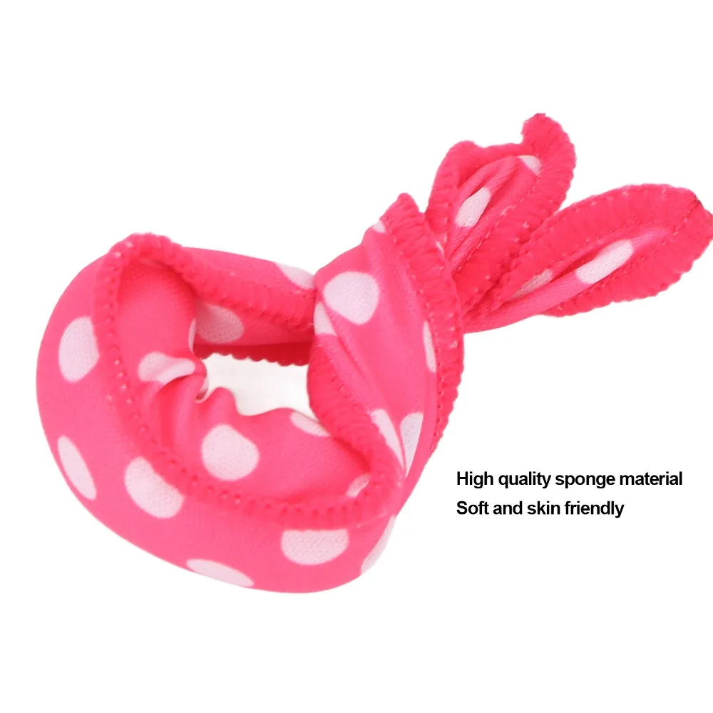 20pcs Folding Design Soft Foam Rollers Soft Flexible Sleep Hair Rollers Comfortable Rose Red Sponge Hair Rollers For Women