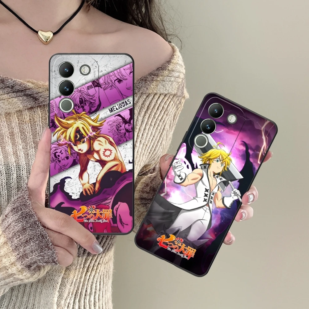 Seven Deadly Sins Meliodas Mobile Phone Case for VIVO Y95 Y93 Y31 Y20 V19 V17 V15 Pro X60 NEX Black Soft Phone Cover Shell