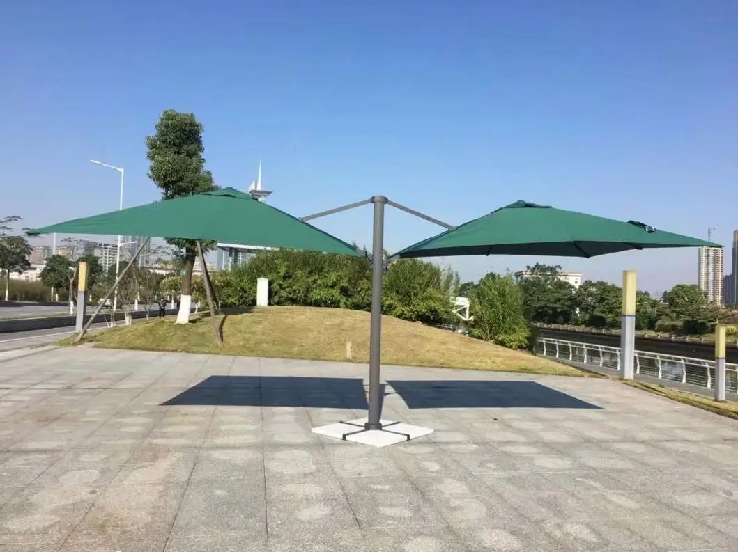 High-quality Outdoor Garden Sun Umbrella Double-headed Heavy-duty Durable Outdoor Sun Umbrella Customizable.