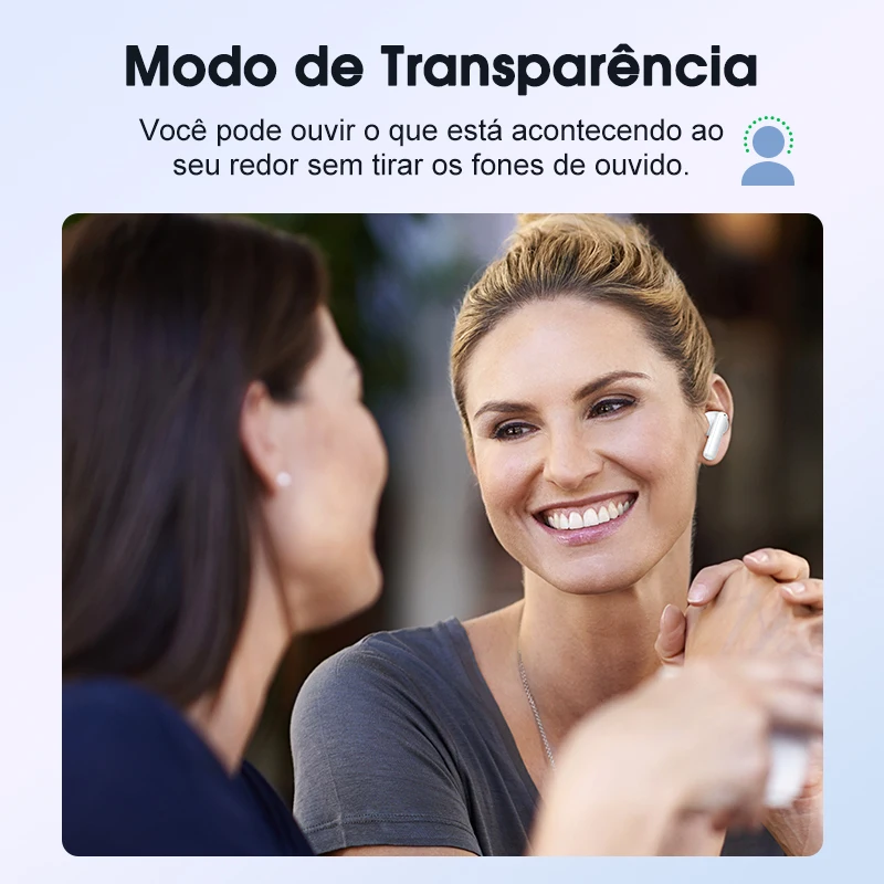 Qcy t13 anc cancelamento de ruído ativo sem fio fones de ouvido bluetooth 5.3 4 microfones enc chamadas claras 30h playtime ipx5 — foto 3