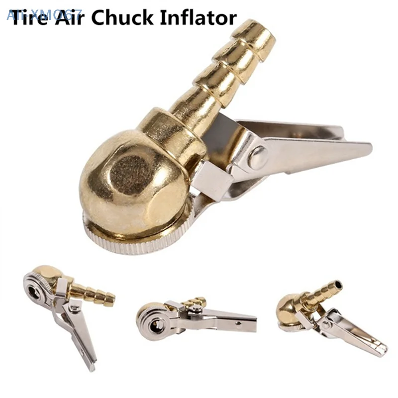 Clip-On Band Air Chuck Inflator Met Ventiel Voor Auto Banden Reparatie Tools