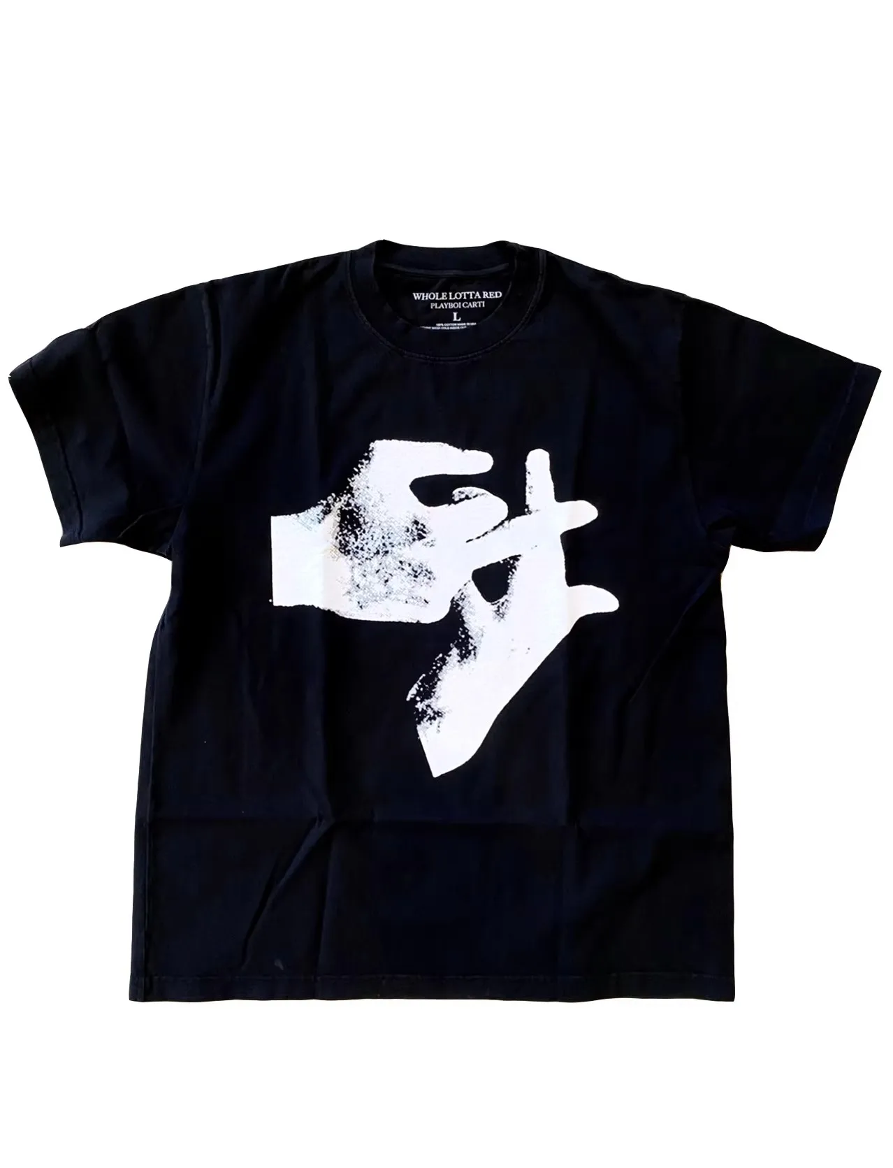 

2024 PLAYBOI CARTI Loose Short sleeved T-shirt peripheral finger gestures T-shirt TX1059