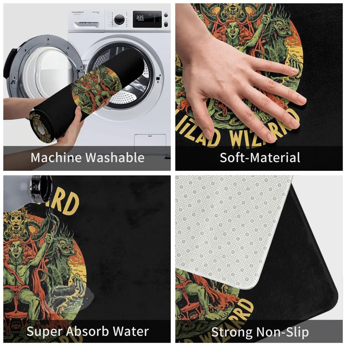 King Gizzard And The Lizard Wizard Oddments Doormat Kitchen Entrance Home Floor Mat Non-slip Carpet Rug for Balcony Footpad Mats - view 4