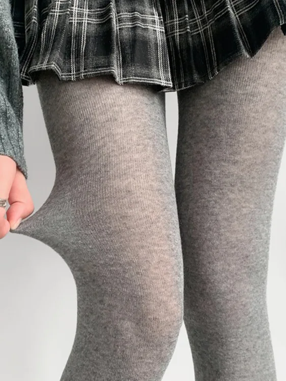 

Pure Color Base Pantyhose for Autumn Thin Nylon Briefs Stockings Women's Home Comfortable Breathable Leggings Socks
