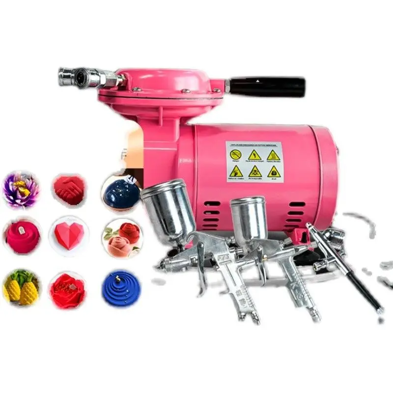Mousse cake sandblasting machine translation sugar chocolate spray gun airbrush coloring