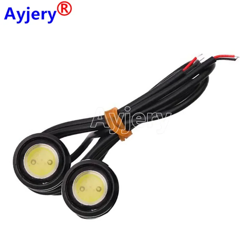 

AYJERY 2pcs 12V 23mm Car Eagle Eye Lamp COB Drl Day Running Light Signal Lamp Motorcycle Daytime Driving Light White Blue Red