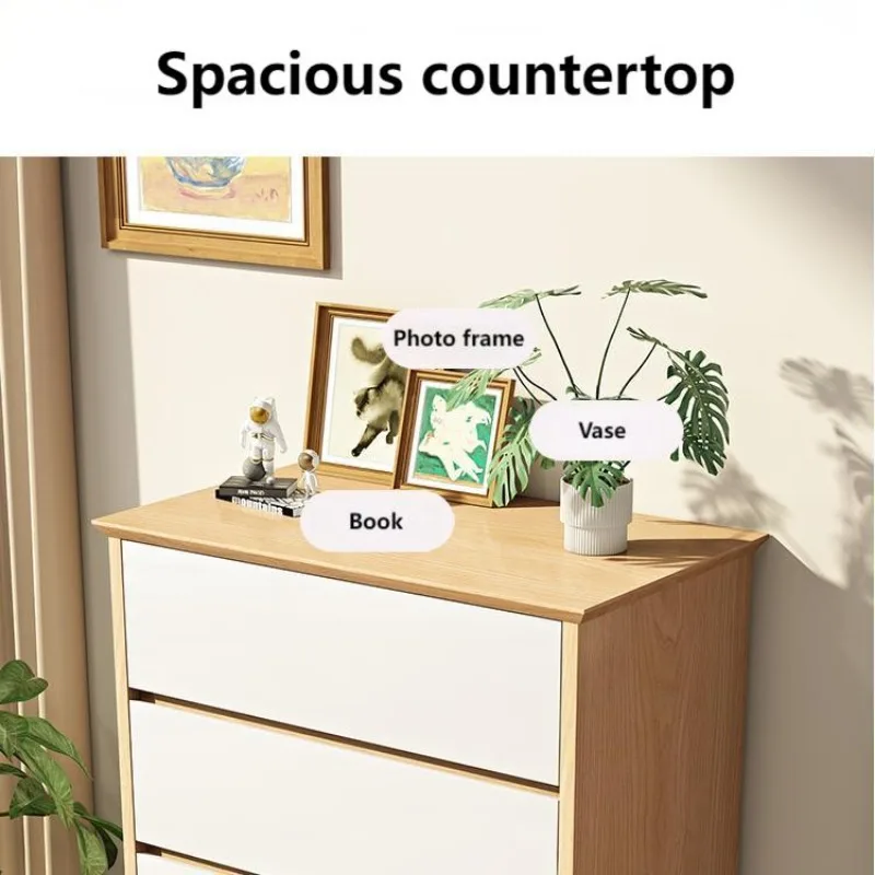 Color 3 chest of drawers 65 wooden foot chest of drawers Bedroom furniture