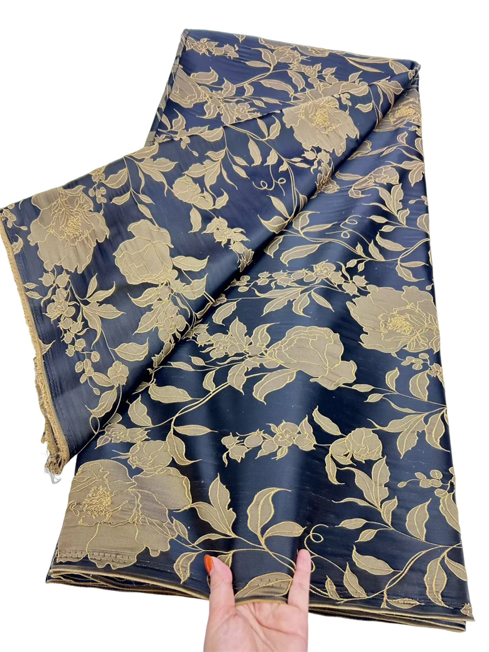 

Spring Nigerian Brocade Lace Fabrics 5Yards Flower 2026 High Quality African Jacquard French Gilded Lace For Sewing Women Party