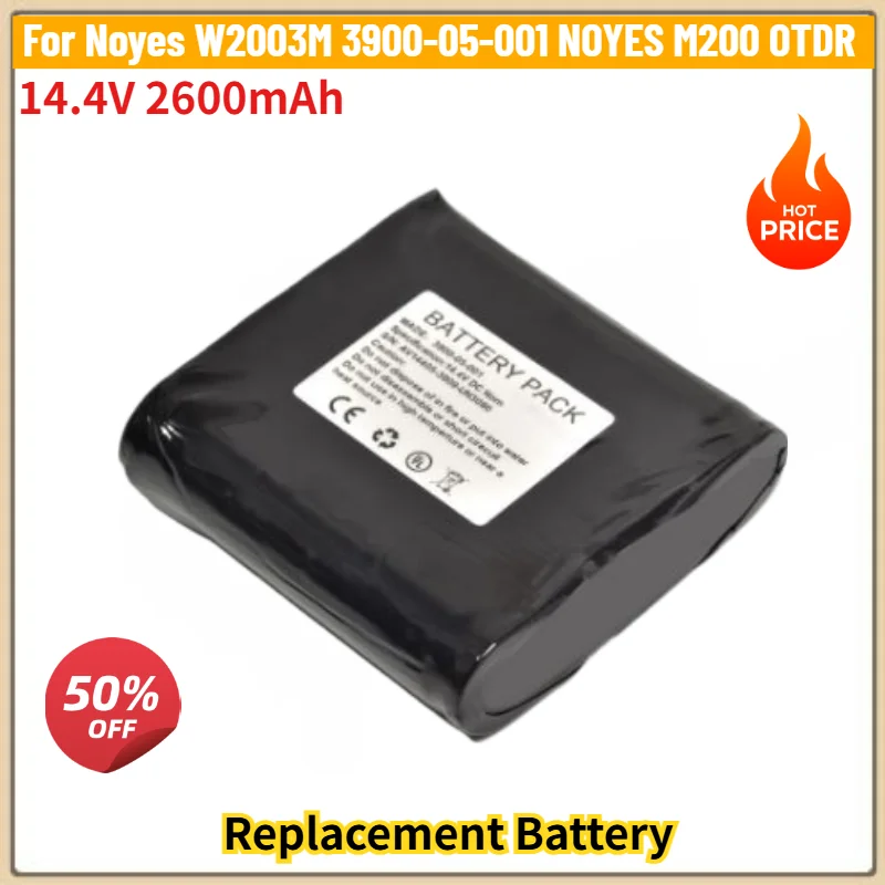 14.4V 2600mAh Battery for Noyes W2003M 3900-05-001 NOYES M200 OTDR Replacement Battery