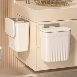 Trash Can For Kitchen Large Capacity Kitchen Recycling Garbage Basket Bathroom Wall Mounted Trash Bin with Lid