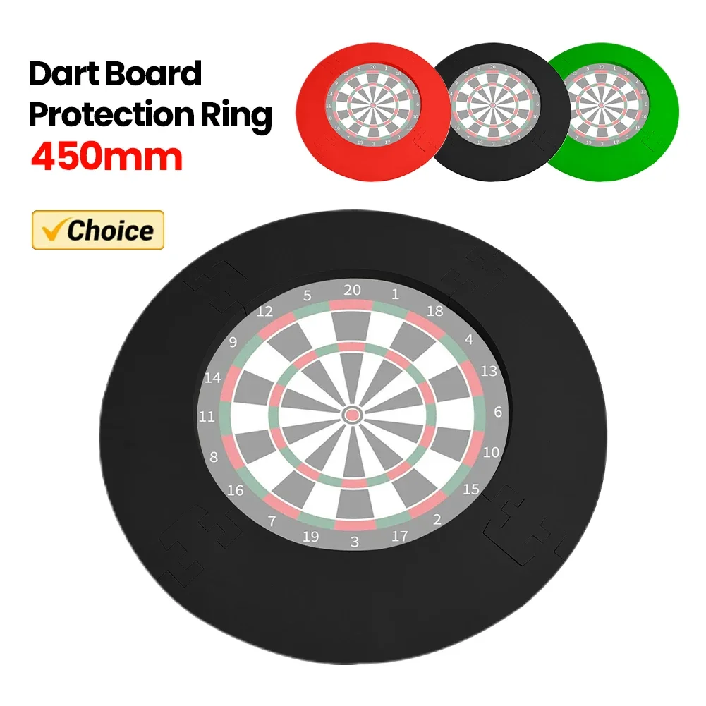 

EVA Dartboard Surround Jigsaw Ring Design Dart Board Ring Lightweight Splicing Dart Board Wall Protector Removable for Dartboard