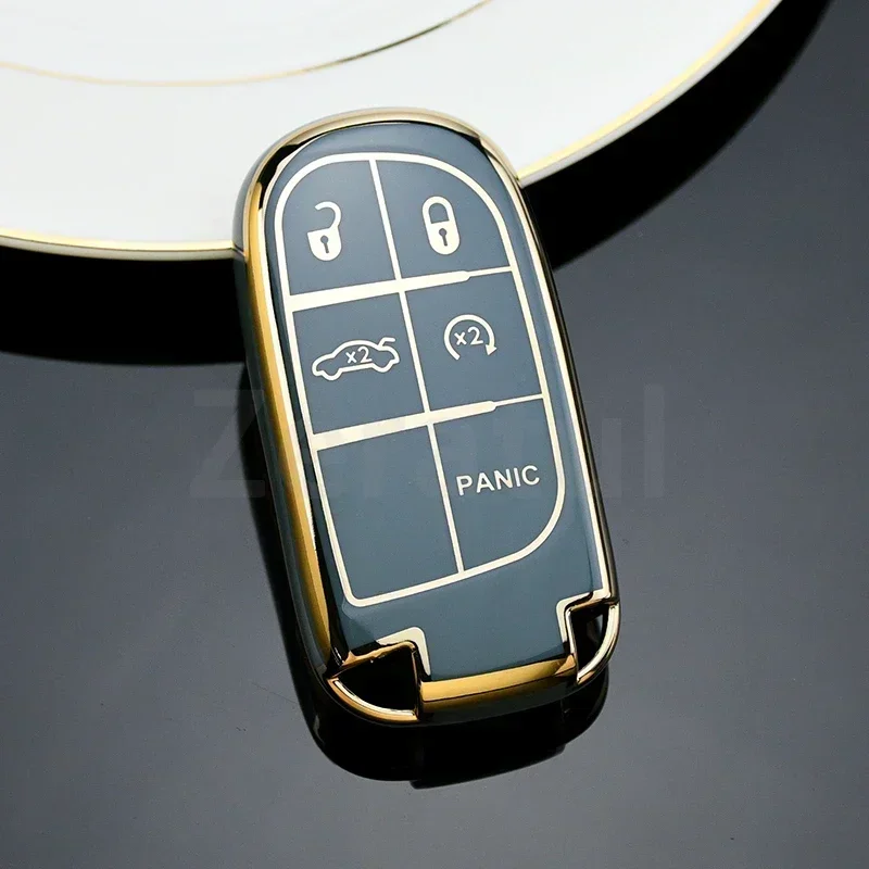 سيارة قذيفة فوب حامل ل جيب رينيجيد البوصلة جراند شيروكي لكرايسلر 300C رانجلر دودج 3/5 أزرار غطاء مفتاح السيارة