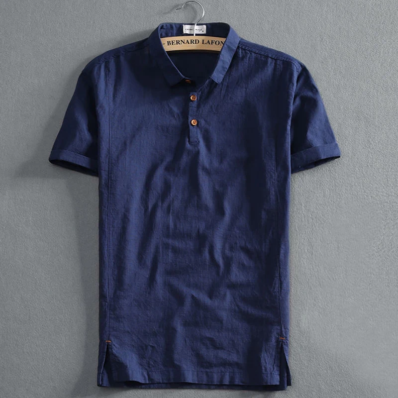 Fashion Lapel Button England Solid Color Polo Shirts Men's Clothing 2025 Summer New Casual Pullovers Tops All-match Tee Shirt