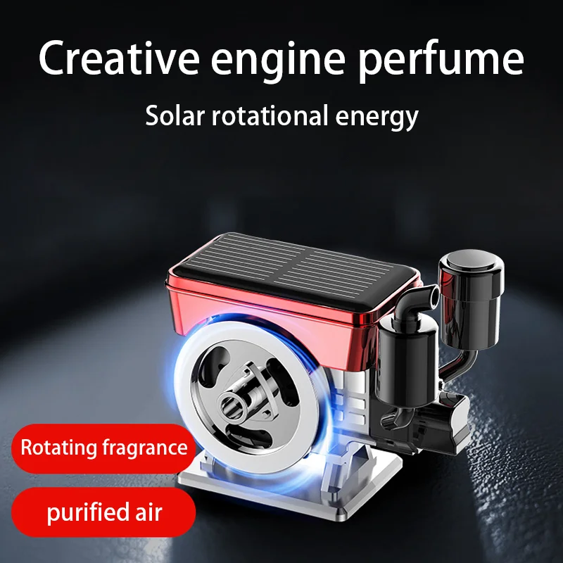 Base de parfum solaire pour voiture, accessoires de voiture, rétro, moteur de tracteur, drôle, tableau de bord