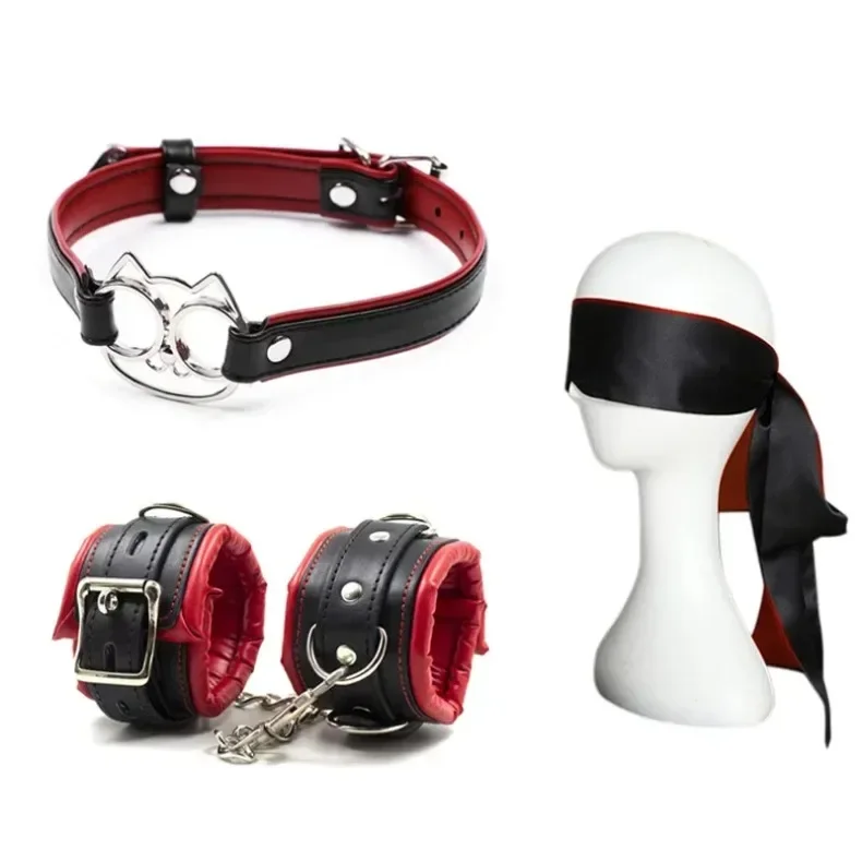 2026 BDSM مجموعة تجميع الجلود أصفاد الذيل الشرجي المثيرة Bondag بعقب المكونات Sexs لعب للكبار الجنس اكسسوارات الجنس