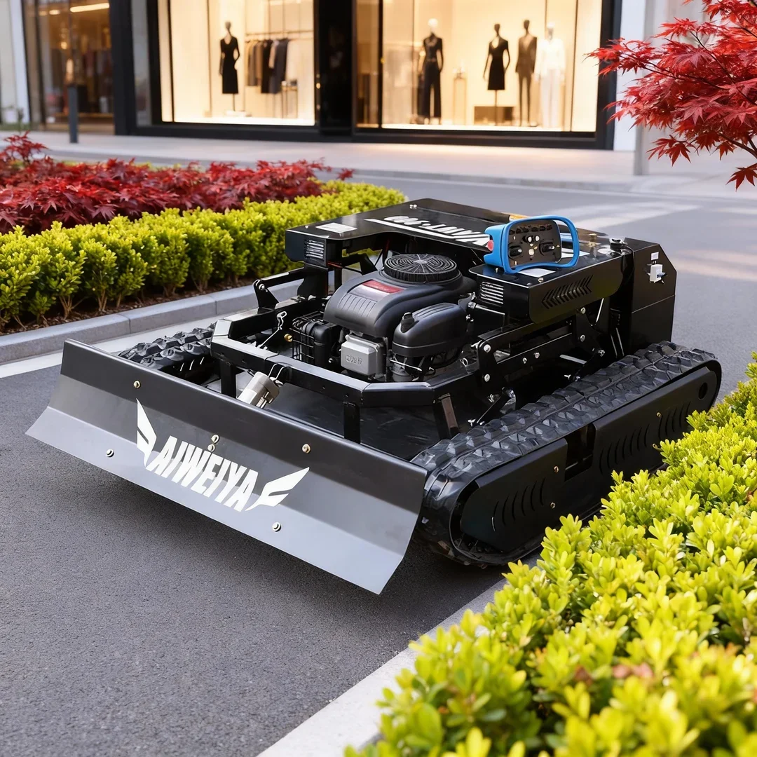 

Customized Remote Controlled 900mm Cutting Width Lawn Mower Intelligent Weeding Robot New Design In Stock Low Price