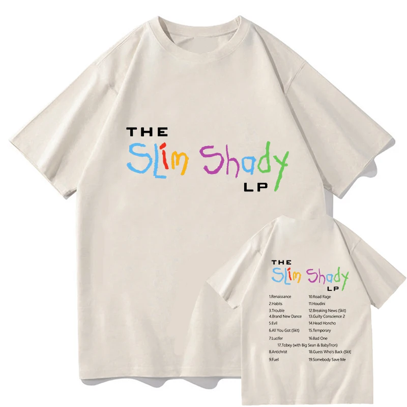 

Eminem The Death of Slim Shady T Shirts Men/women Tshirt 90s Unisex Cotton Clothing Summer Aesthetic High Quality Tees Shirts