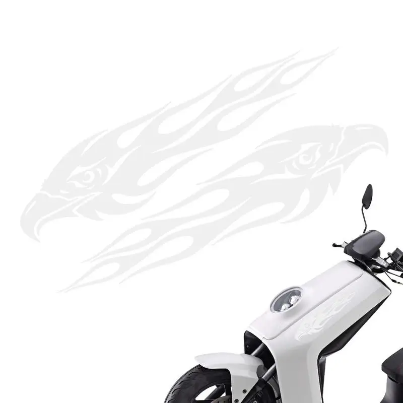 Eagle Decals For Vehicles 2Pcs Vehicle Stickers Motorbike Sticker Flame Eagle Sticker Vehicle Sticker Automotive Decals For