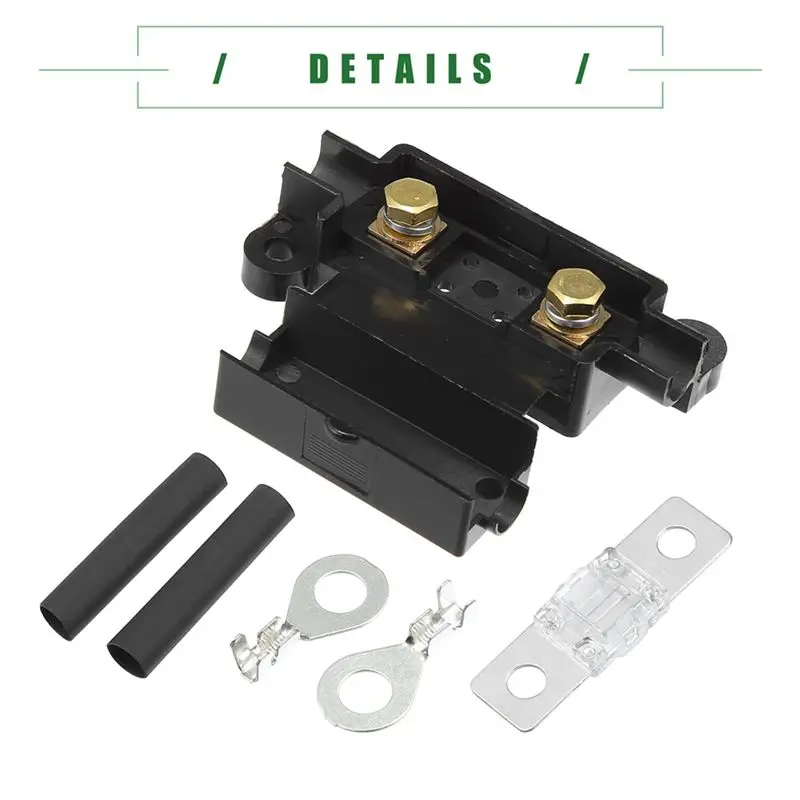 ANS Fuse Holder Kit For Dual Battery System, Fuse Holder, Tube Terminals, Pre Cut Heat Shrink Sleeving ,60 Set (80A)-AS55