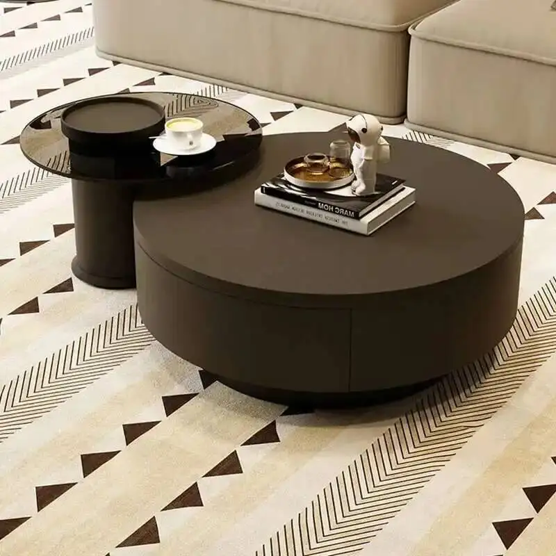 

Tables Storage Round Drawers Minimalist Simple Coffee Modern Nordic Coffee Table Living Room Designer Mesa Auxiliar Furniture