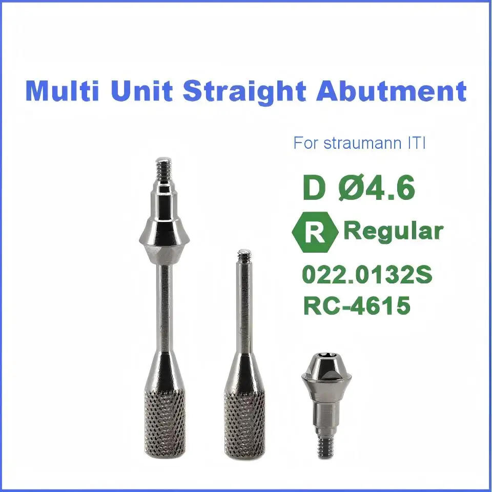 High Precision Multi Unit Straight Abutment for Straumann ITI Dental Implants Screw Retained Prosthetic Components