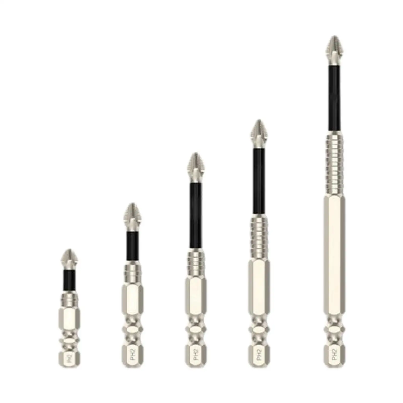 5Pcs Screwdriver Drill Sturdy Insert Bits for Impact Drivers Fixing DIY Use