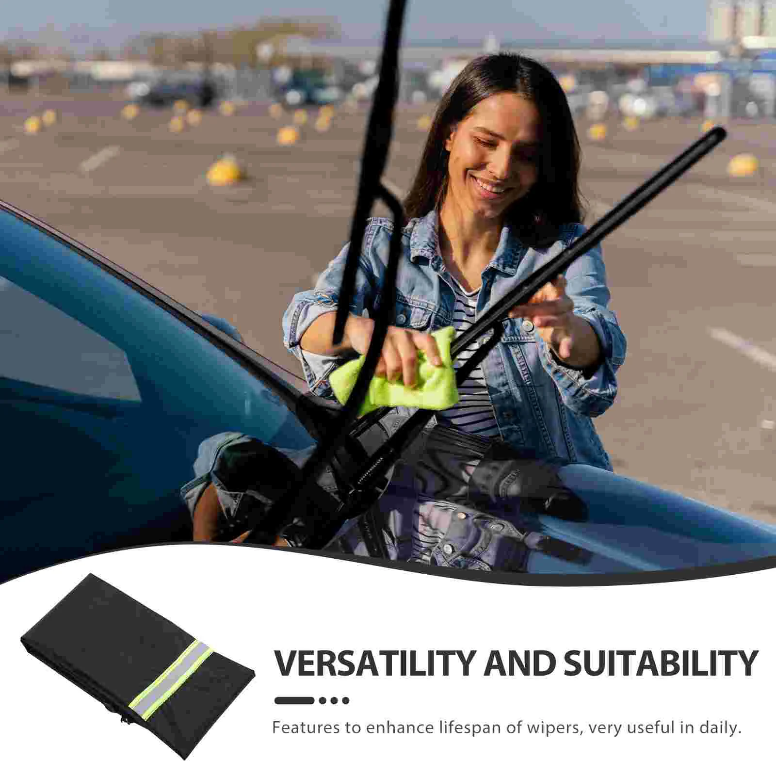 Wiper Cover Blade Rain Snow Sleeve Vehicle Sun Shade for Car Window Baby Covers Bird Poop Scraper