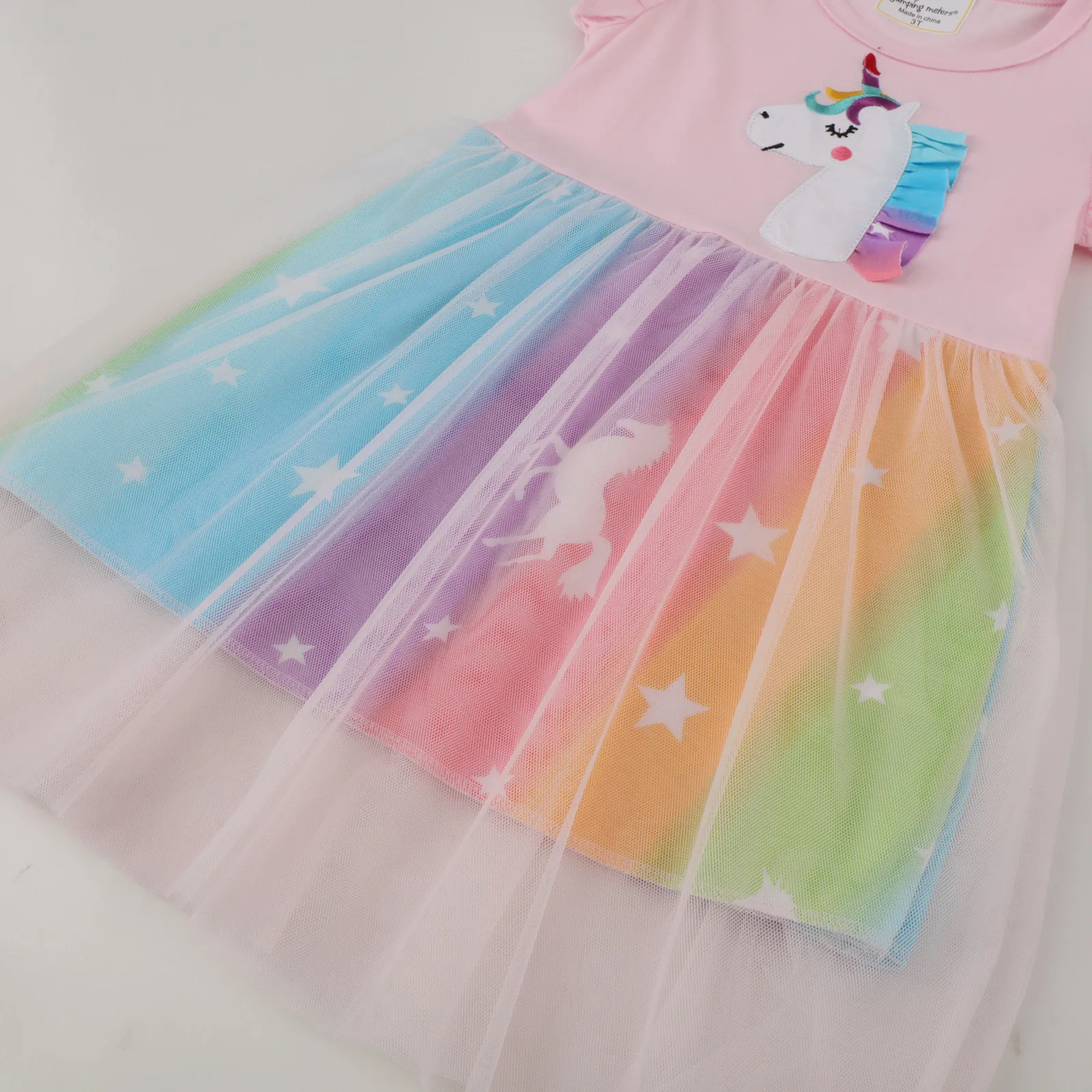 Kids Dresses for Girl Summer Children Clothes Girl Unicorn Print Butterfly Princess Dress Toddler Cotton Dress for 2 to 7 Years