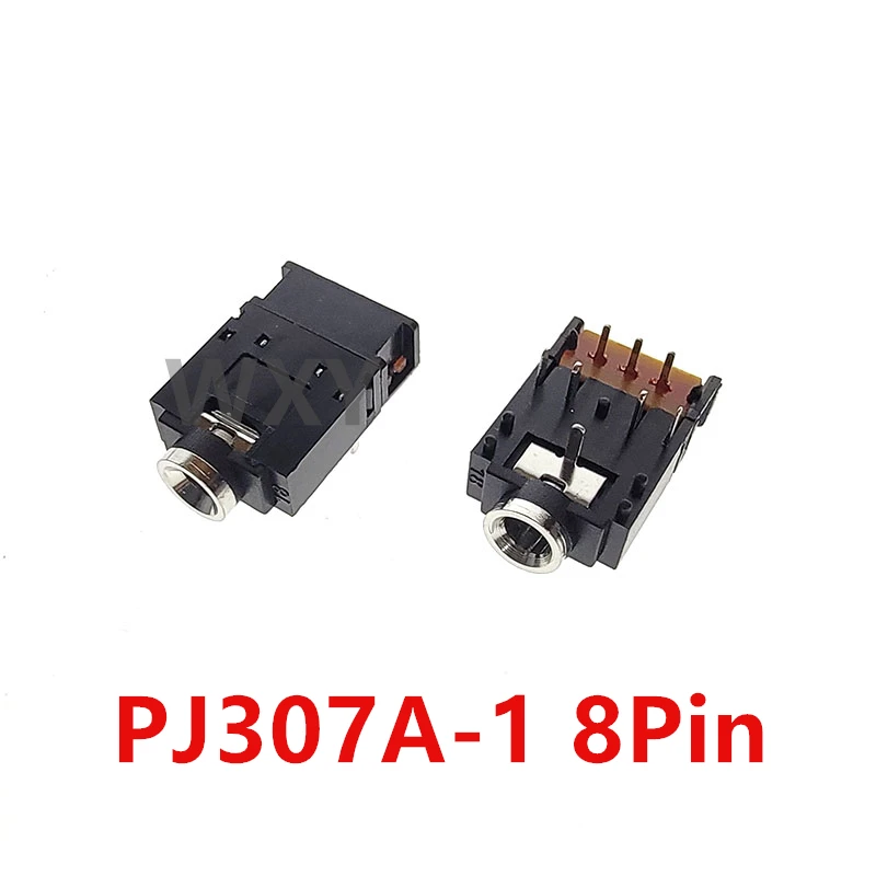 PJ-307 3.5 mm 8Pin/ 11 Pin Stereo Audio Jack Socket PJ307A PJ307B 3.5MM Dual Channel Female Headphone Connector with Switch