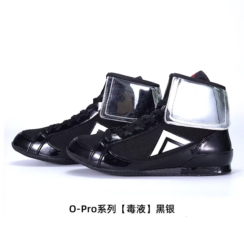 

Professional Boxing Shoes Men Black White Wrestling Boots Mens Luxury Brand Gym Training Shoes Man Top Quality Fighting Shoes