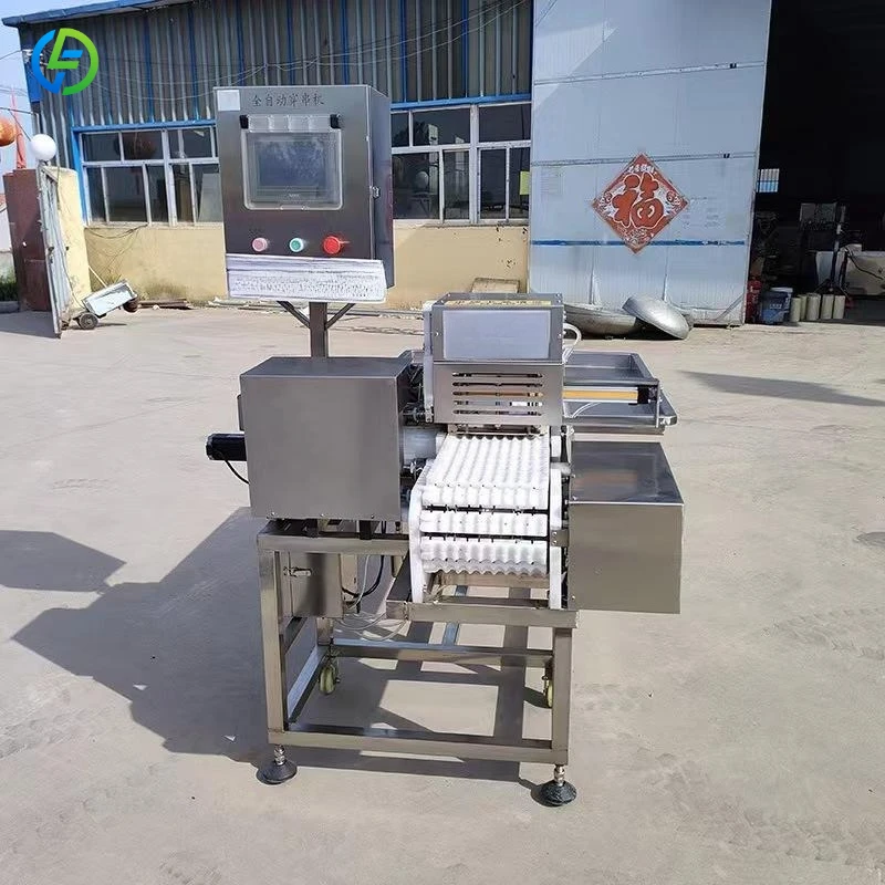 Full Automatic Rotating Meat Kebab Satay Barbecue Skewer String Making Machine FL Customized