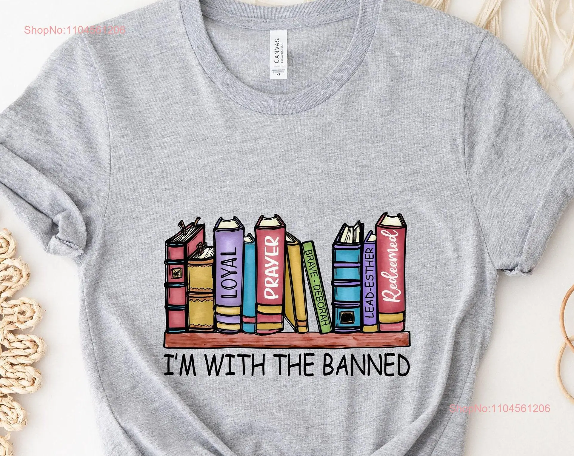 Kaus I'm With The Banned Books SweaT Pustakawan Bacaan Premium Super Lembut lengan panjang atau pendek