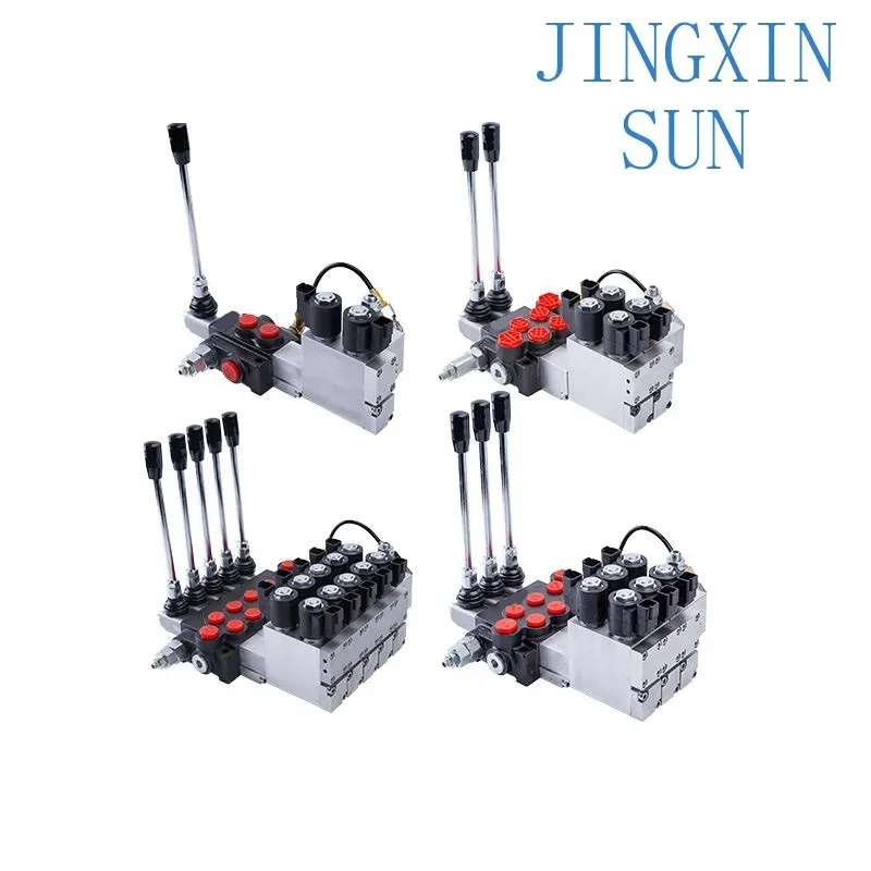 P80-5 Electro-hydraulic directional control valve 80LPM electro-hydraulic control valve with joystick 5 bar